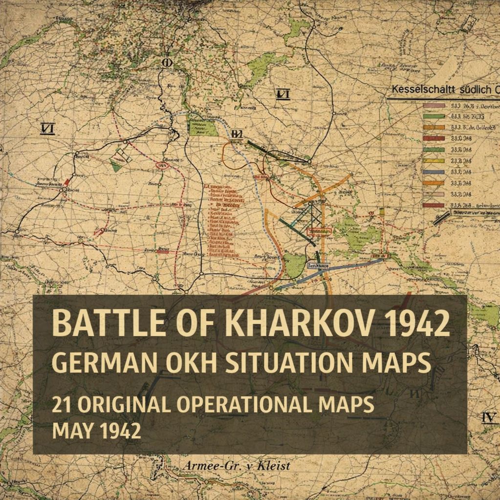 Battle of Kharkov 1942 — Daily German Situation Maps