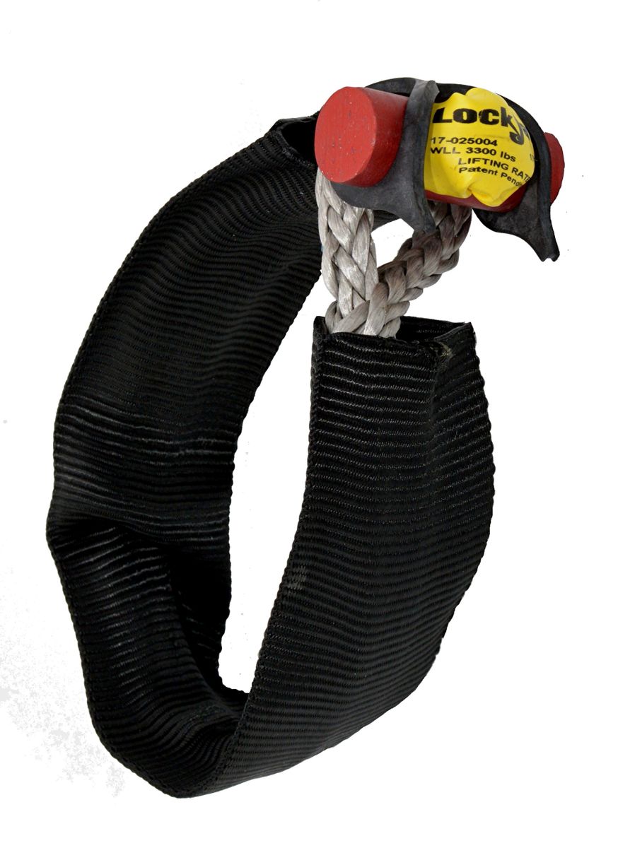 Flexible Synthetic Soft Shackle, Lifting Rated, 1.65 Tons WLL, 4" capacity