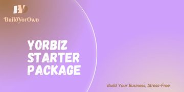 Yorbiz Starter Package by BuildYorOwn for stress-free business building.