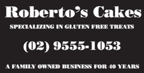 ROBERTO'S CAKES
76 Victoria Rd, Rozelle

PHONE: 9555-1053