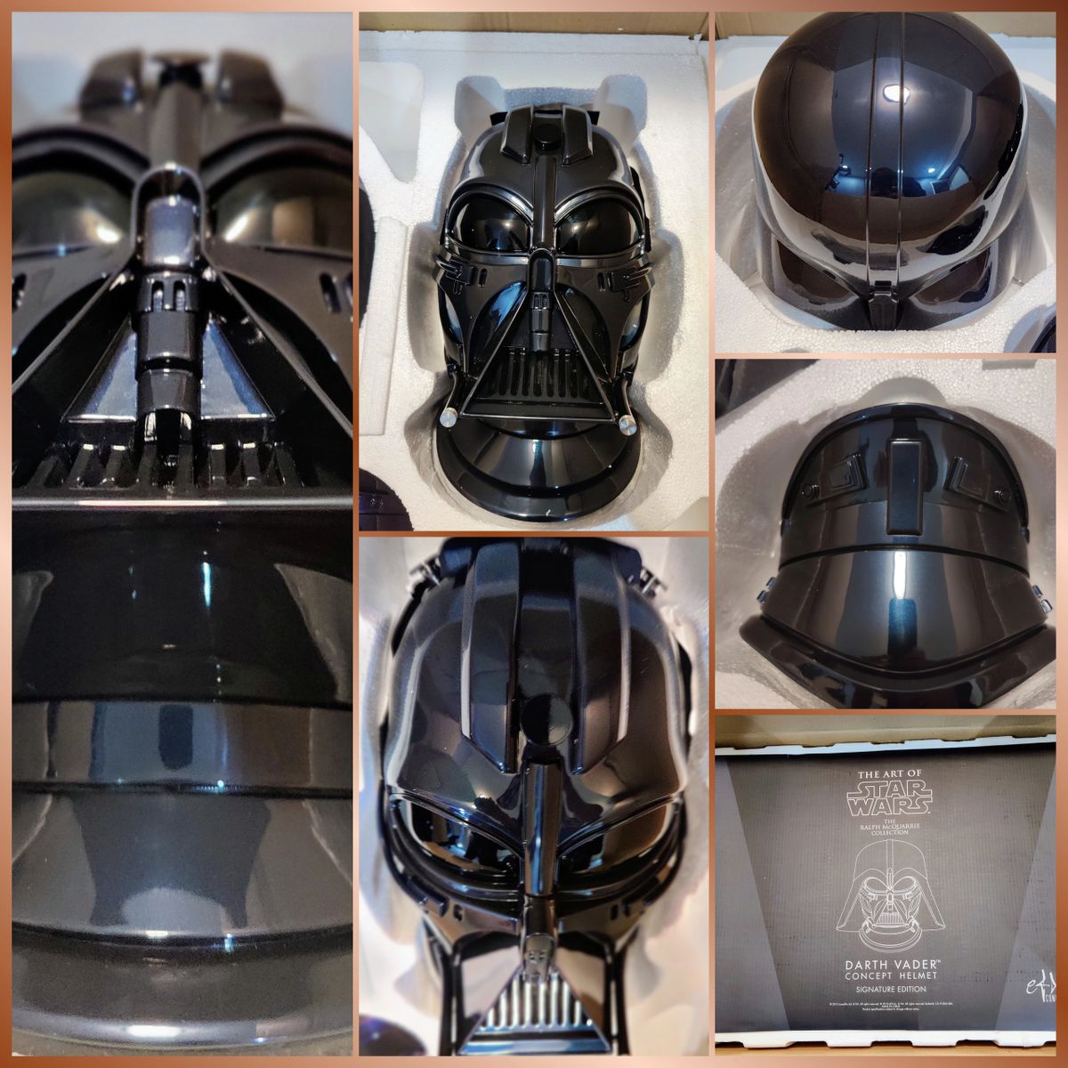 EFX Collectibles Ralph McQuarrie Darth Vader Concept Helmet Signature ...