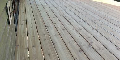 Cedar deck
