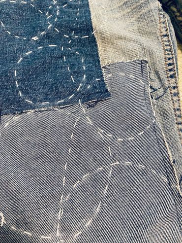 Sashiko stitch patchwork