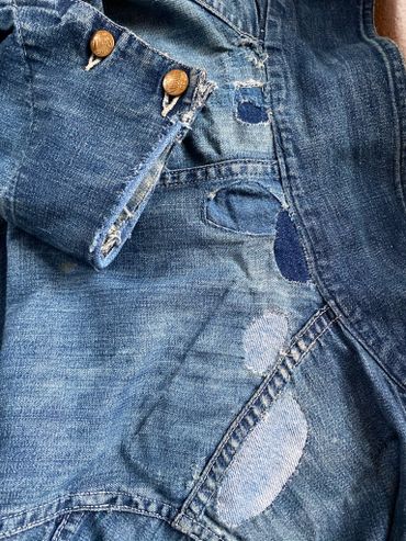 Denim repair, patch work 