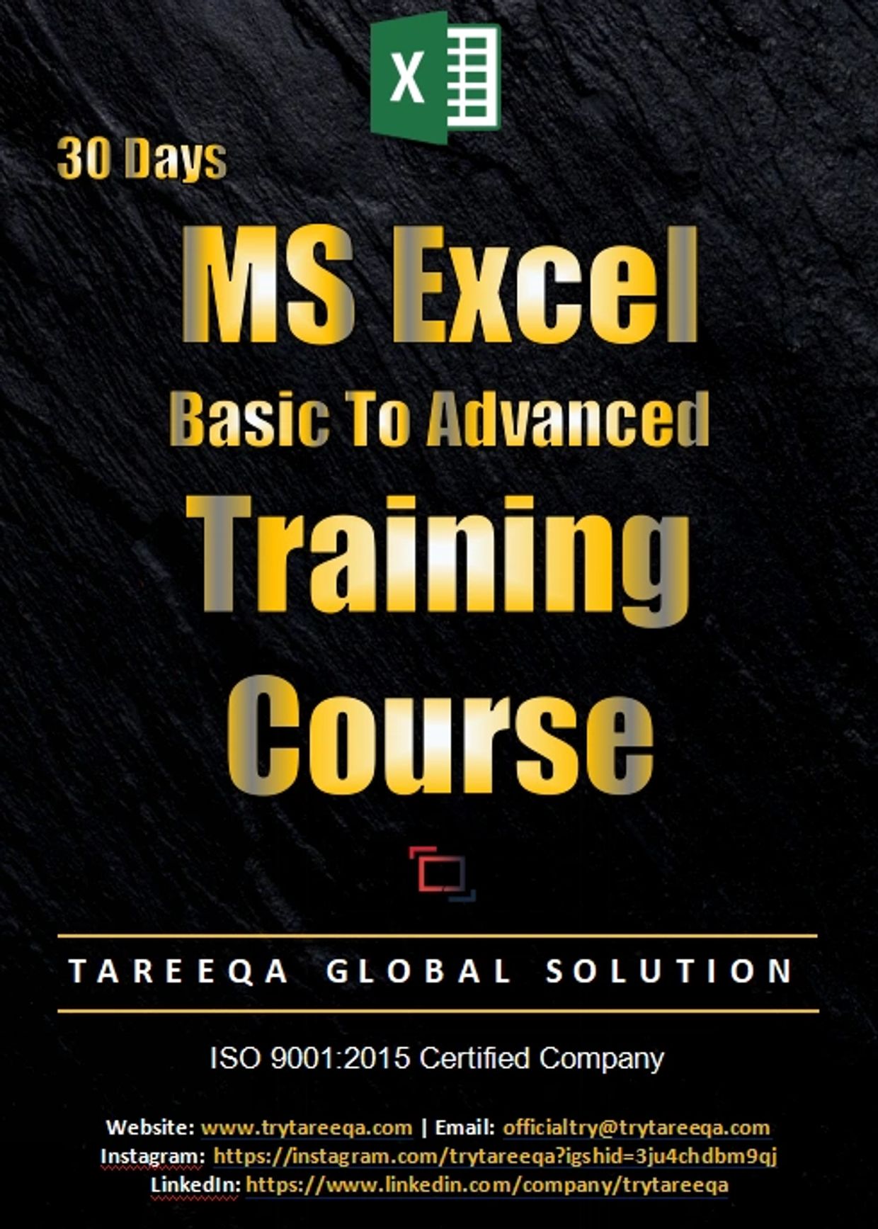 Microsoft Excel Advanced Training