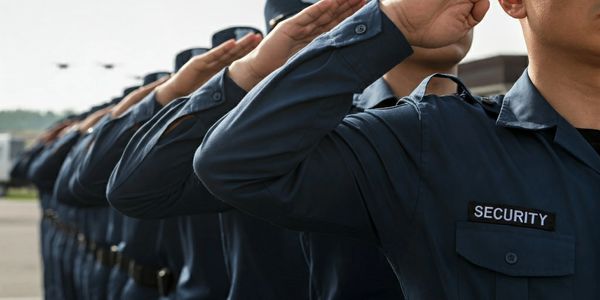 Private security company utilizing drones and security guards