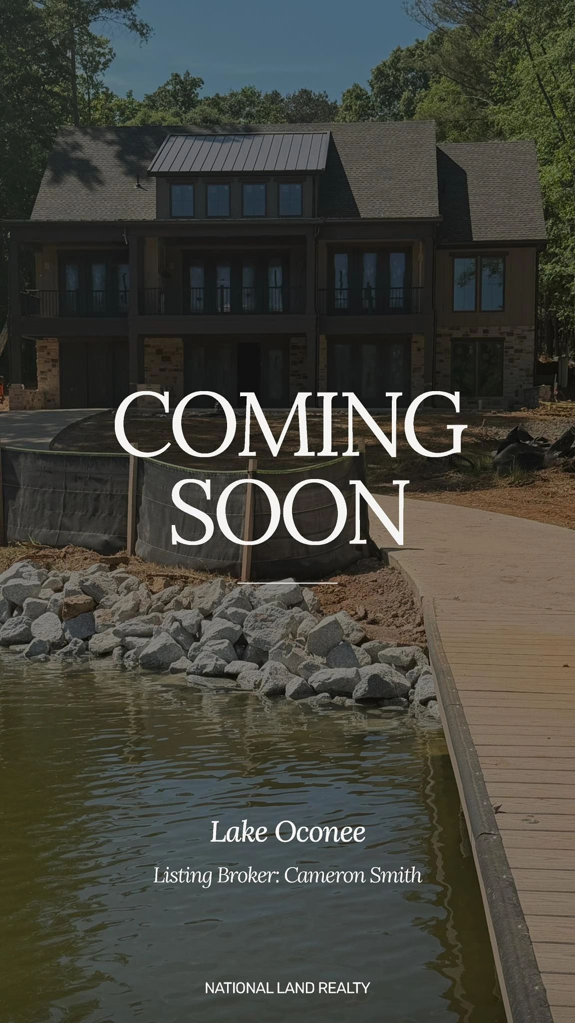 New luxury lakefront home coming soon at Lake Oconee.