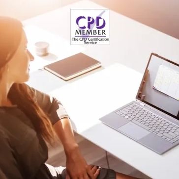ADHD Coach infront of a Laptop
