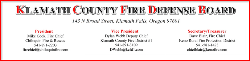 Klamath County Fire Defense Board
Page Under Construction