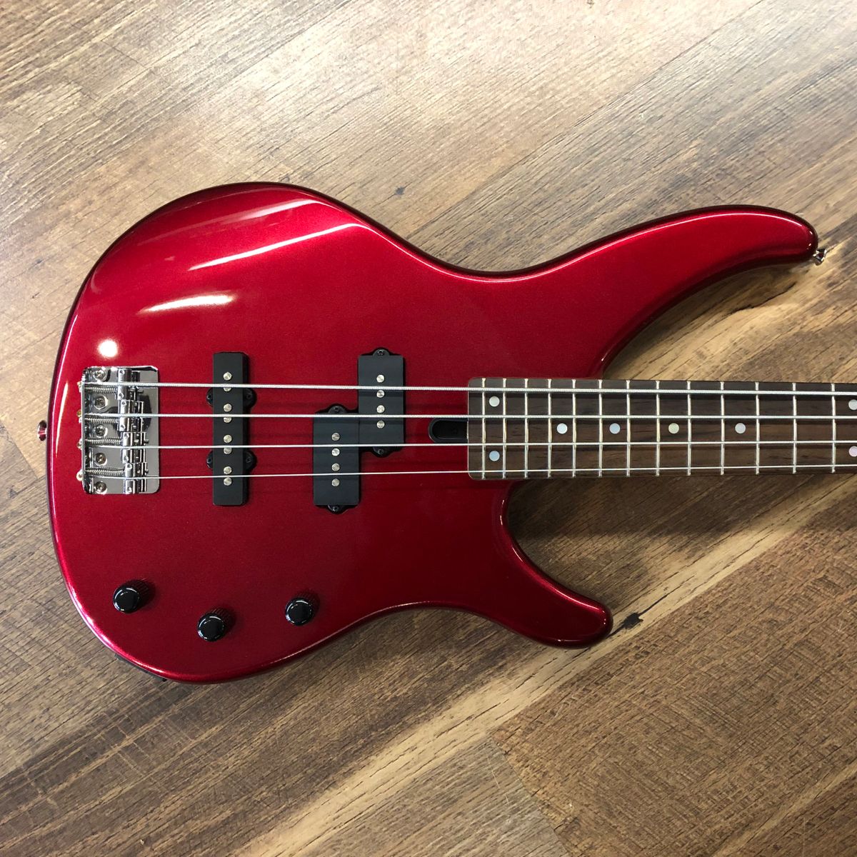 Yamaha TRBX174 Red Metallic Finish Electric Bass Guitar