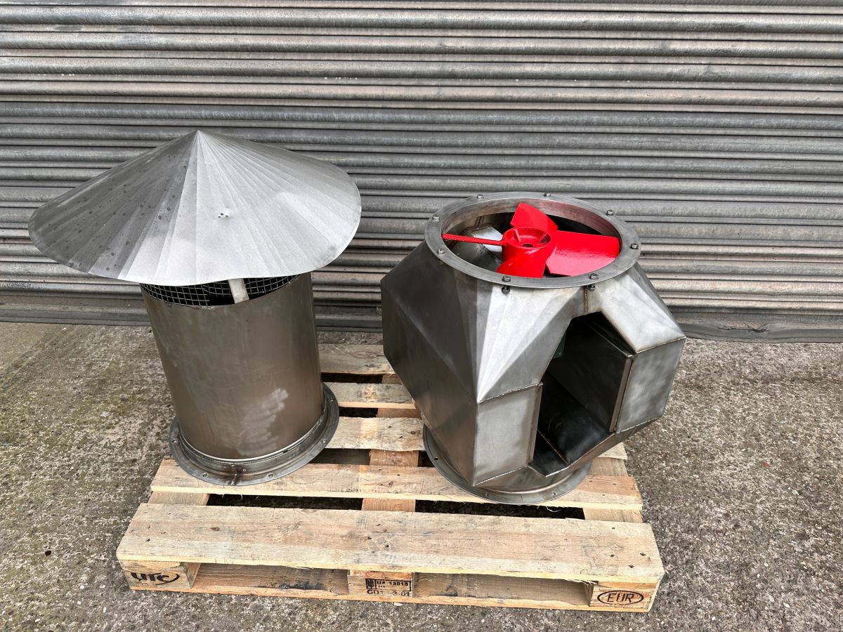 Stainless Steel Bifurcated Extractor Fan Chemical Fumes Catering Spray ...