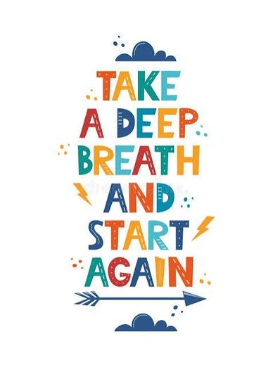 Motivational quote about resilience and fresh starts.