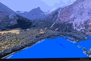 
Melting Into Blue I Print Reproduction