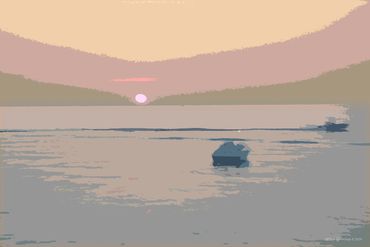 Saugutuck to Lake Michigan II Print Reproduction