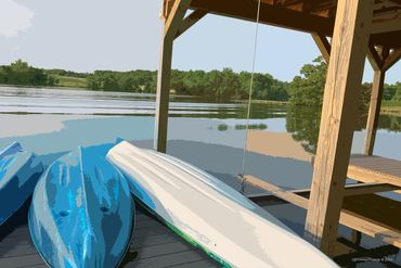 Virginia River Resting IV Print Reproduction