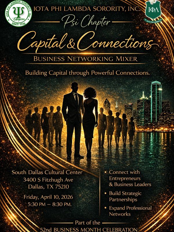Psi Chapter Capital Connections Business Mixer.  Join us for our networking mixer. 