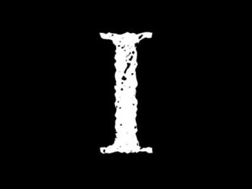 A picture of a roman numeral for the number 1.