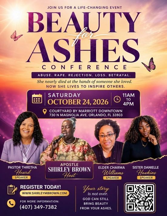 Beauty For Ashes Conference: Join us for a life-changing experience. 