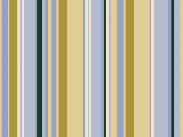 Vertical stripes pattern in soft blue, beige, and tan.