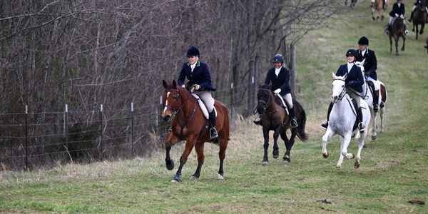 A new found passion at our farm is hunting with the Tennessee Valley Hunt Club. Every October thru M