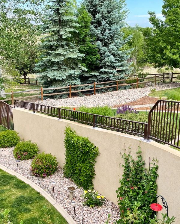 Backyard railing