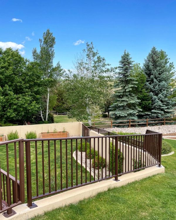 Backyard railing