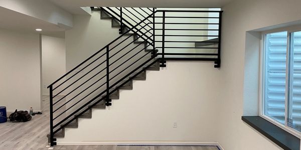 Custom stair railings