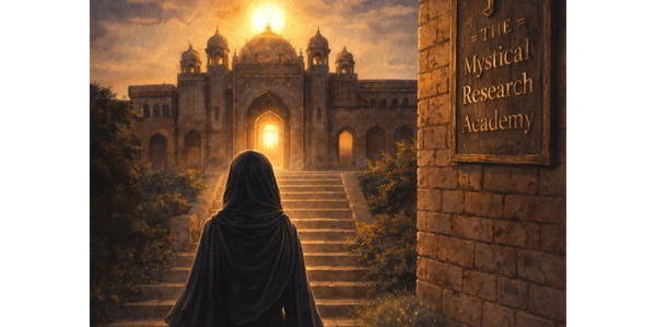 This image symbolizes inquiry, higher learning, and the path of consciousness study at the Mystical 