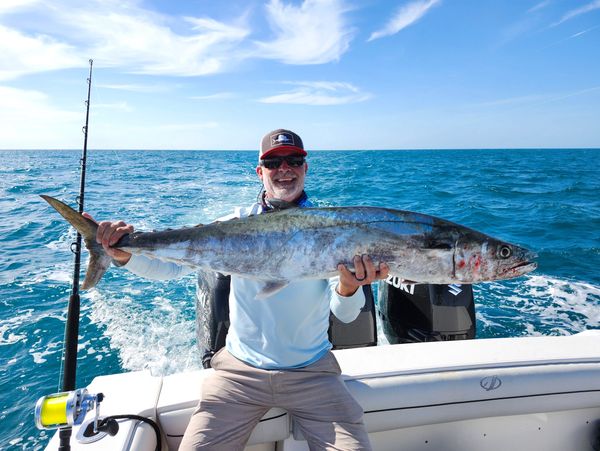 Hooks of Hope Large Kingfish in Sebastian Florida - Healing Veterans with Fishing.