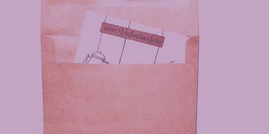 Best seller pop-up greeting card with an elegant look of coffee and love for Valentine's Day