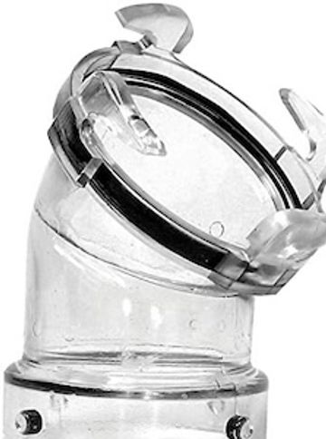 RV clear sewer hose 45 fitting