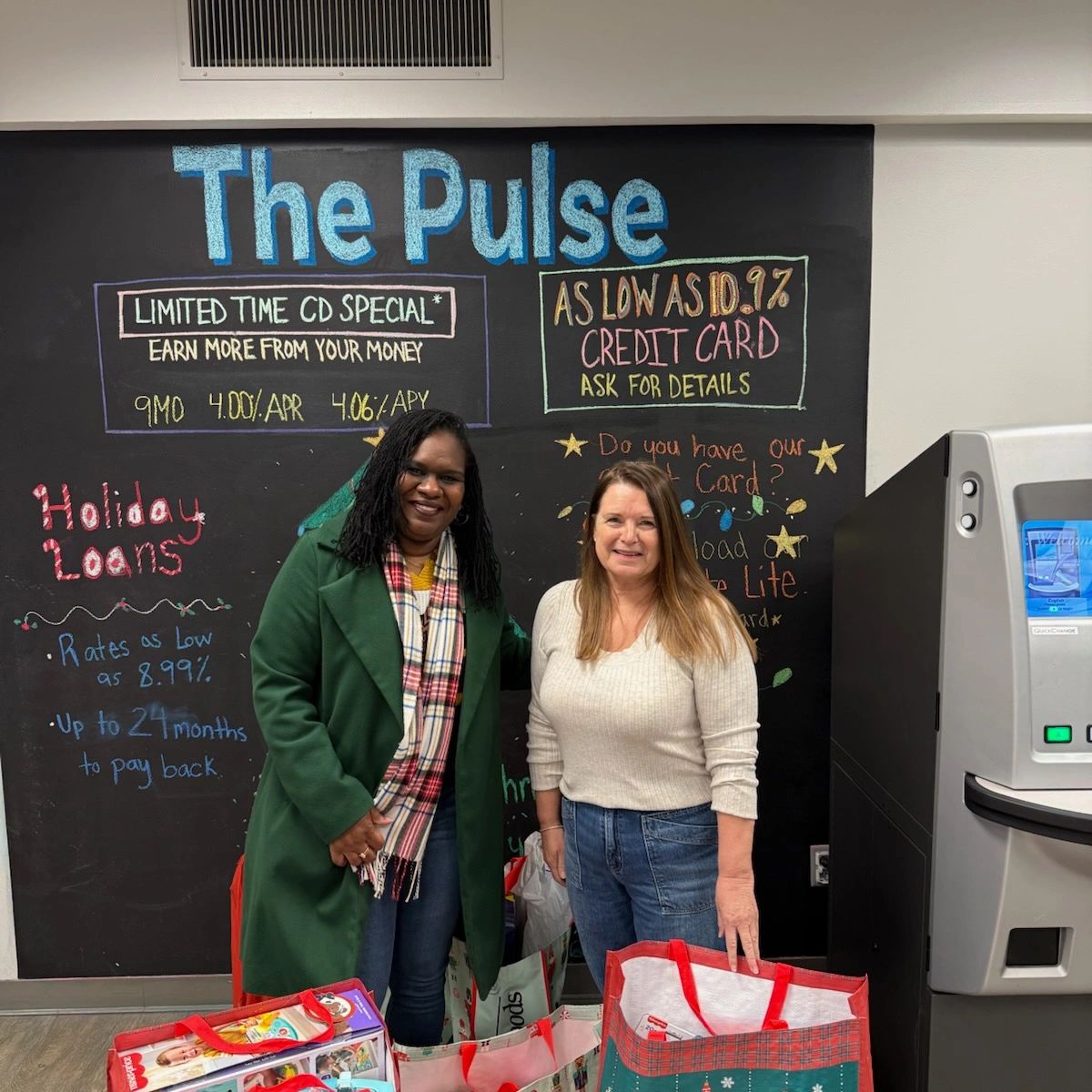 L-Founder/President Goodrich Foundation: Yolanda Robinson; Right Terry Summers: Family CU.