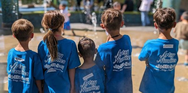 The campers are ready to play at the park!