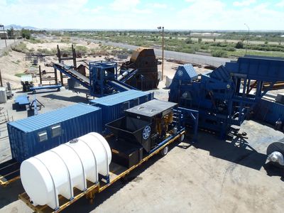 mobile shredding plant, Transportable Shredder with Diesel Engines