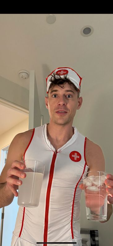 ME BEING A GOOD NURSE TO PROMOTE MAYO! 