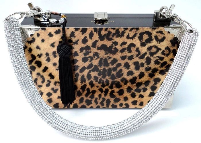 Leopard with crystal Handle Bespoke signed & numbered