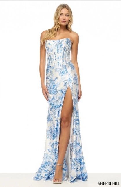 sachin and babi light blue dress Hope's Bridal & Prom