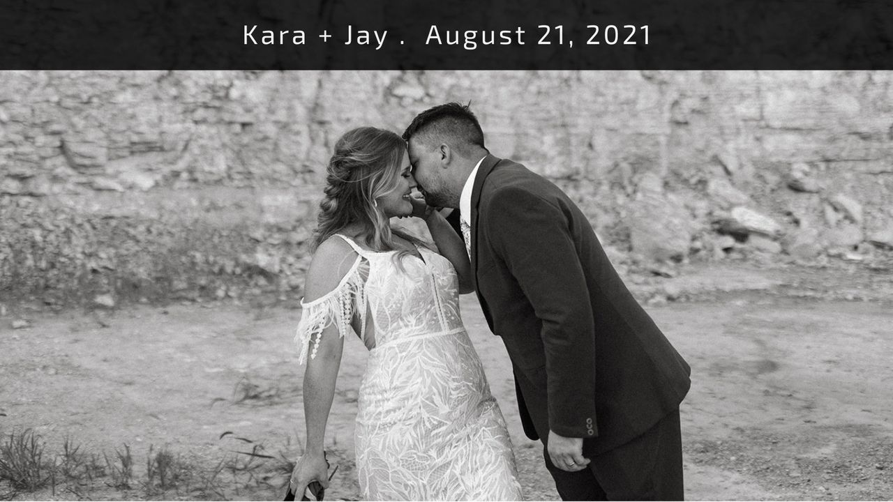 Real Wedding by Hope's: Kara + Jay, image size:1280x720