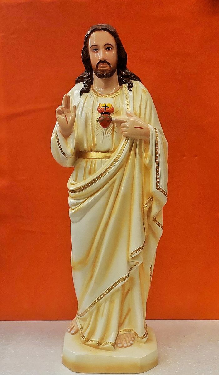 Sacred Heart Of Jesus Fiber Statue Online Model 2 Online Catholic