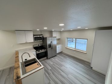 Kitchen remodel with new cabinets and countertops in Steamboat Springs