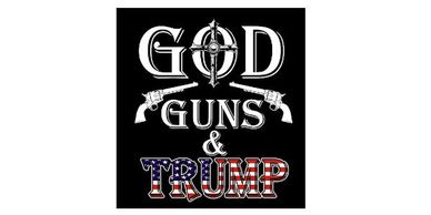 God Guns and Trump Flag