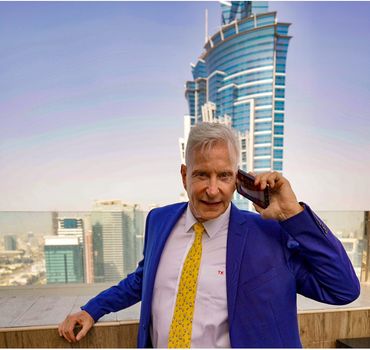 TK in his Dubai Habtoor Palace office 