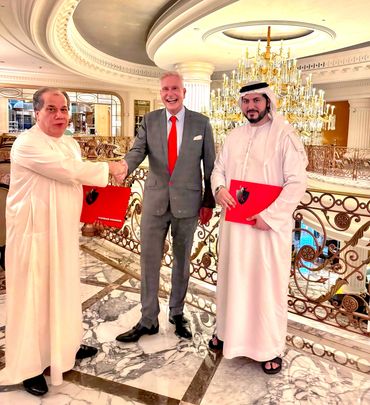 With my partners Hassan Mohammad, Mohamed Al Hamadi  in the Habtoor Palace, Dubai, UAE