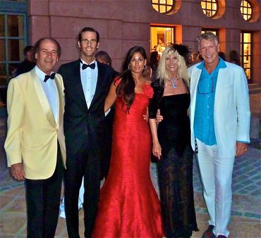 Gunilla von Bismarck & Francesco von Bismarck at a Party in their Marbella Mansion, Spain 