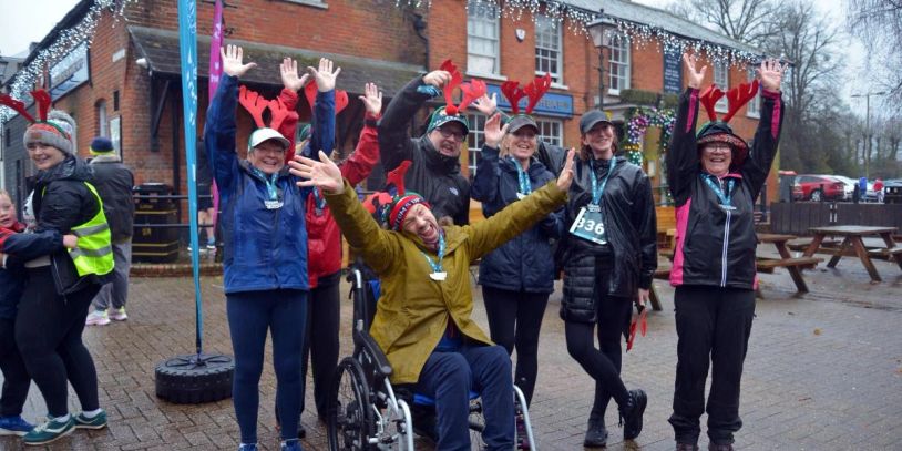 BLR Volunteers will help Marshall the reindeer run around basingstoke starting in Festival place.