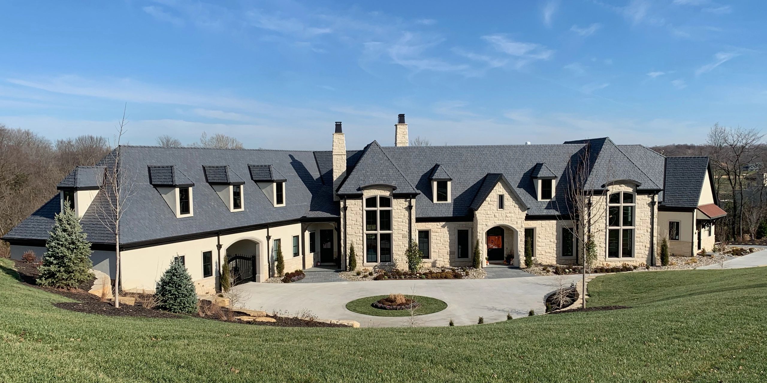 Custom Built Home with Davinci roof shingles