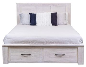 FLORIDA DOUBLE/KING/QUEEN BED WITH STORAGE AT FOOTBOARD FOR HIRE AND RENTAL.