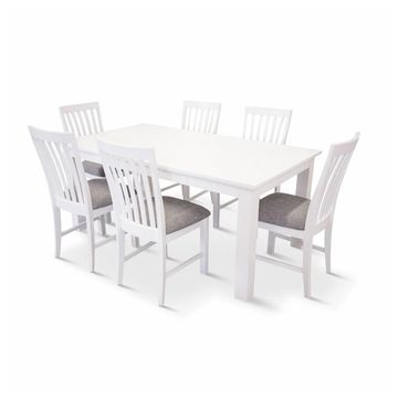 COASTAL 180 DINING WITH 6 CHAIRS- KIT FOR HIRE AND RENTAL.