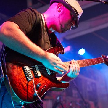 Ryan Acosta shredding at Art Boutiki Music Hall in San Jose, California. 