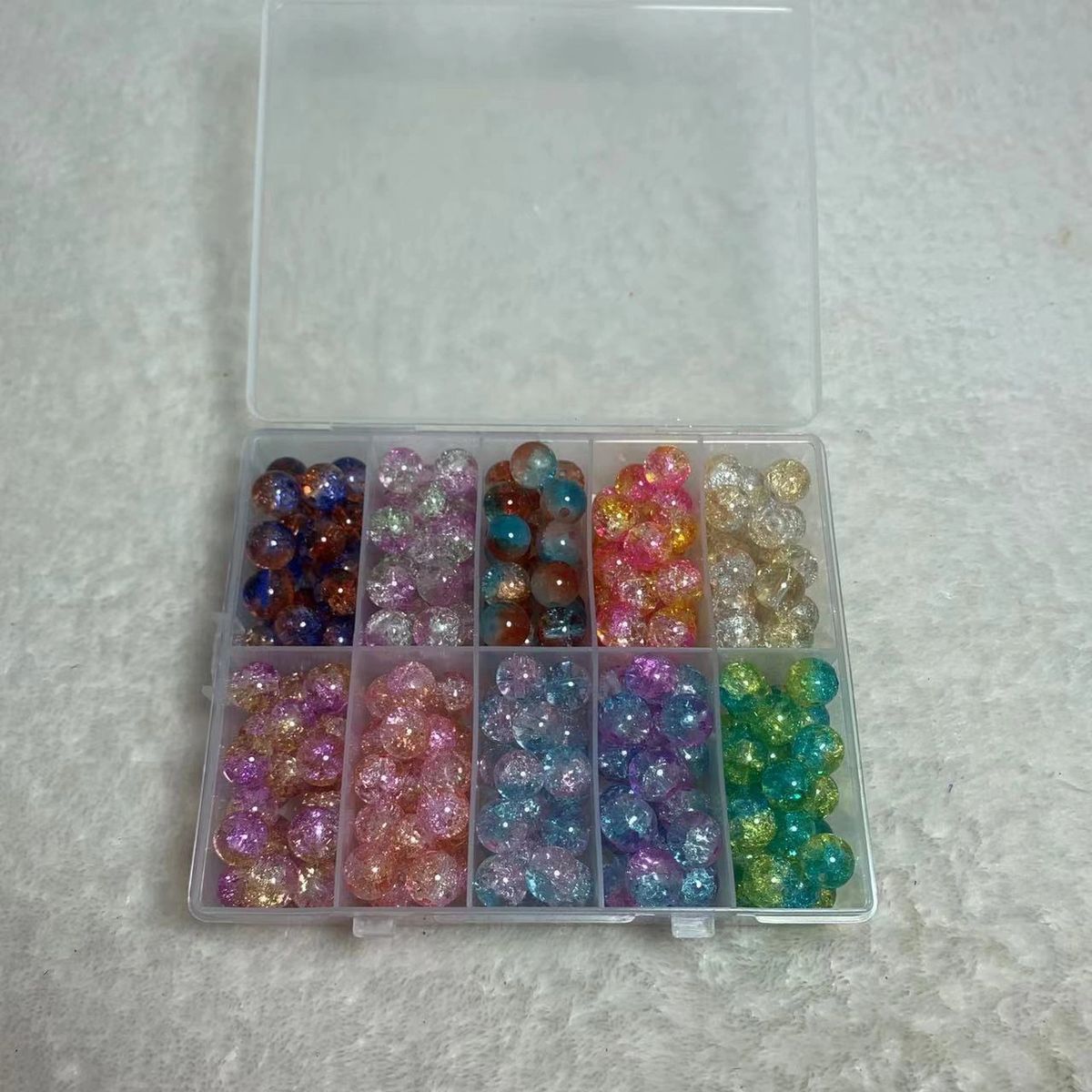 10mm sparkle bead box set(250pcs)